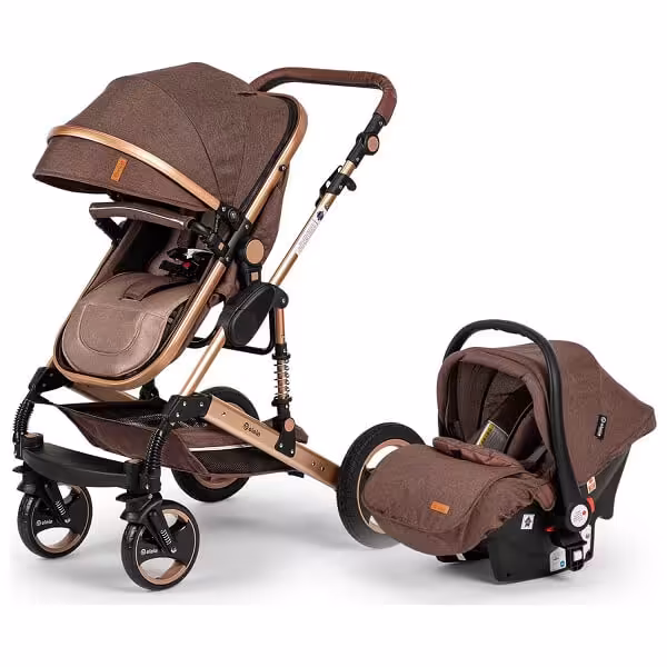 ست کالسکه ال اله elele مدل velar ولار رنگ قهوه ای