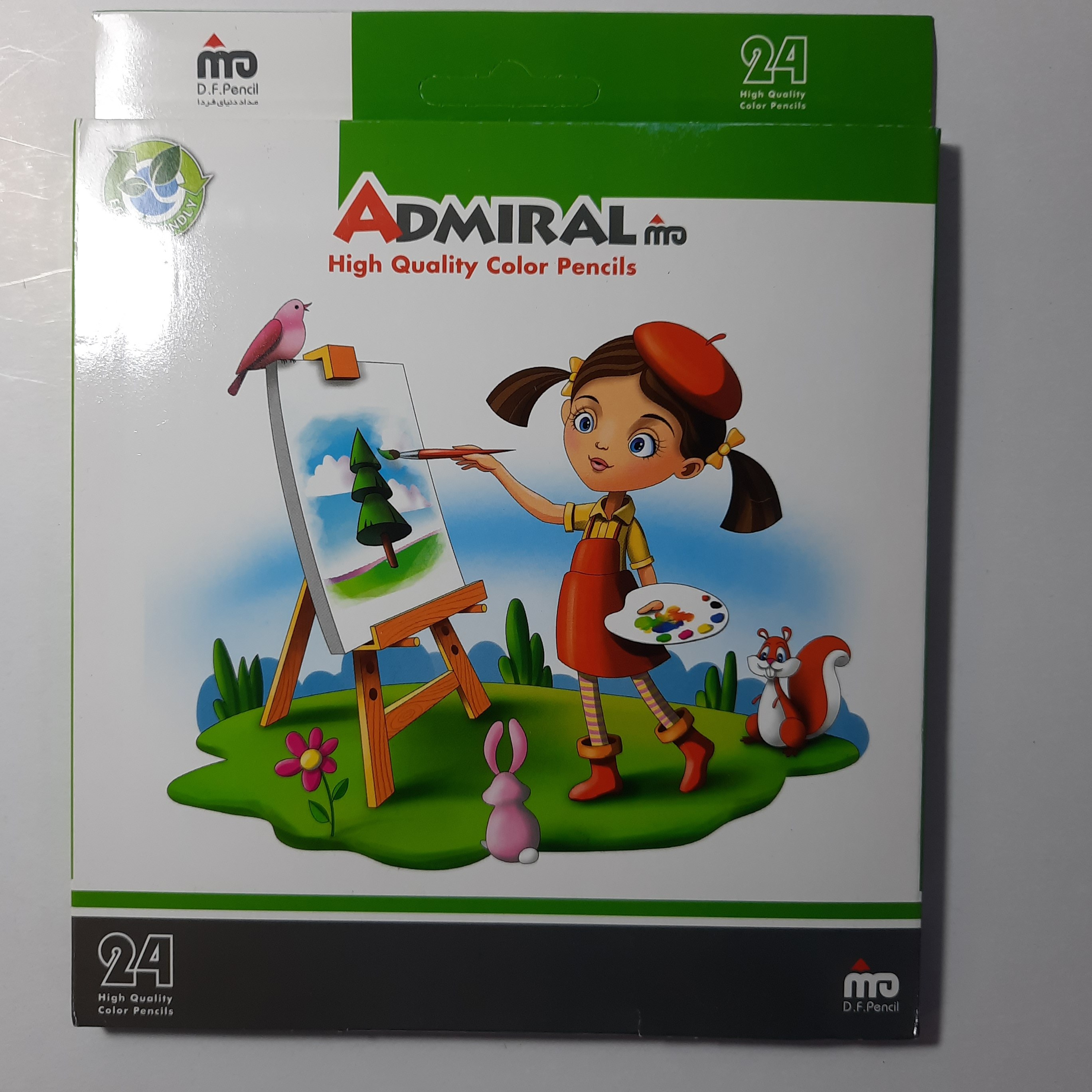 مداد رنگی 24 رنگ ادمیرال با کیفیت خوب 