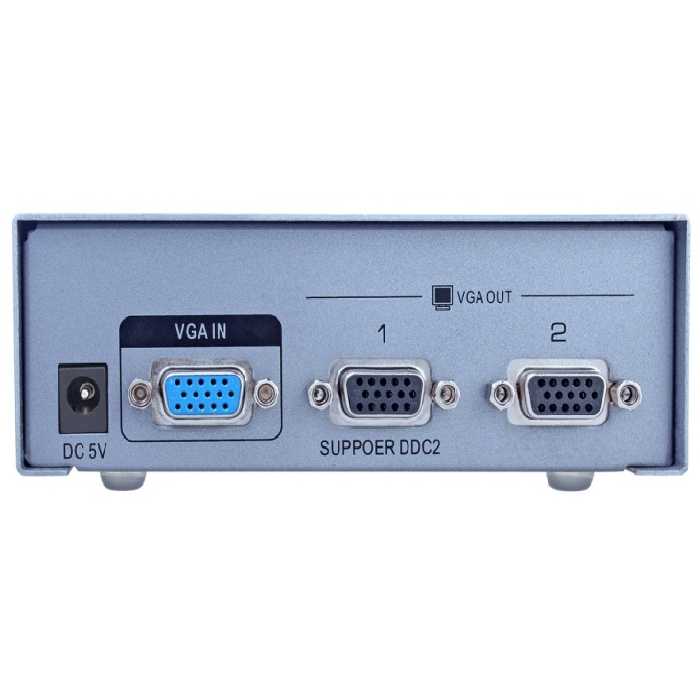 اسپلیتر VGA دو پورت دی تک مدل دی تی 7502 با کیفیت 500 مگاهرتز