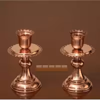 شمعدان مسی دستساز زنجان (یک جفت)