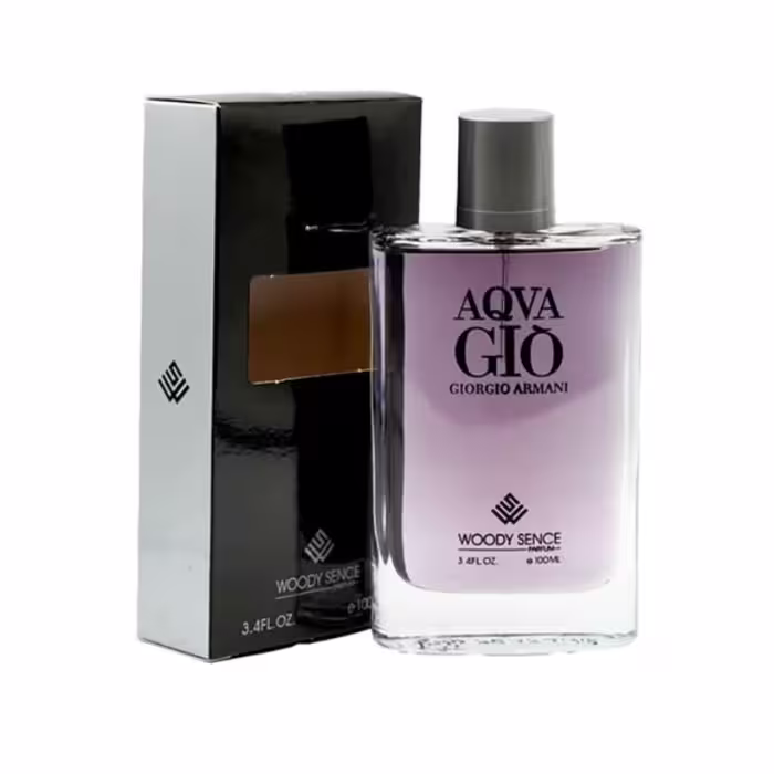 ادو پرفیوم مردانه وودی سنس مدل آکوا جیو AQVA GIO