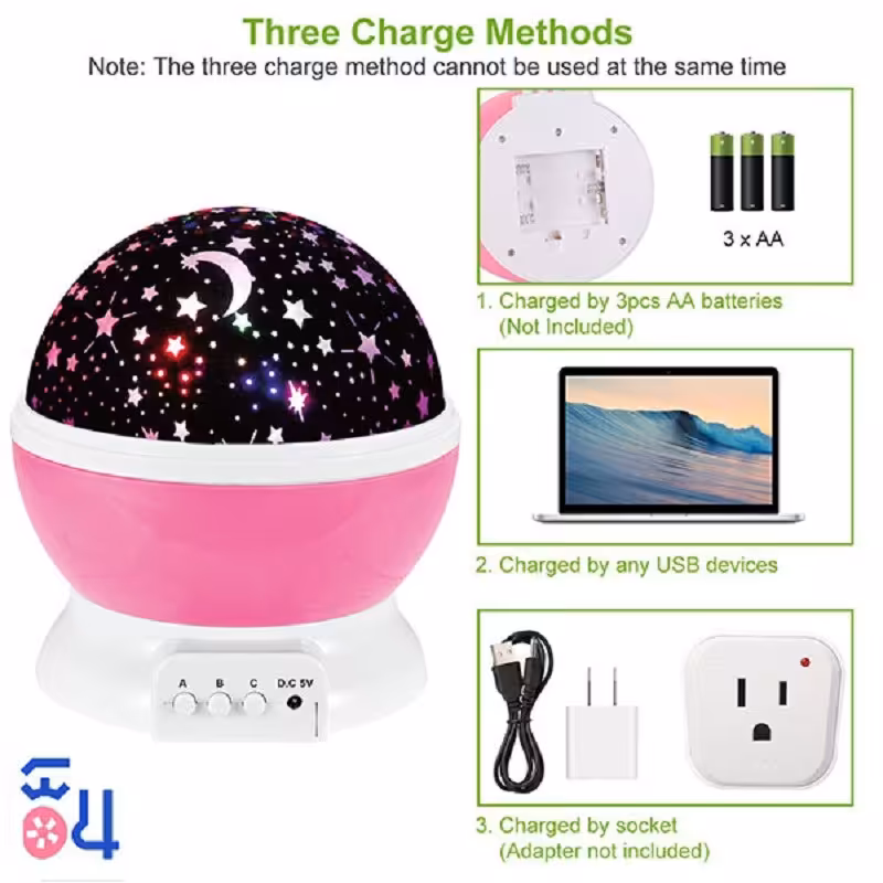 چراغ خواب اتاق کودک مدل star master