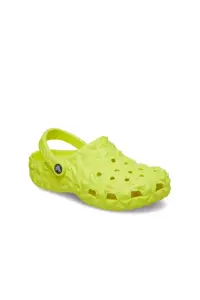 دمپایی زرد زنانه کلاسیک هندسی نئون سارا Crocs