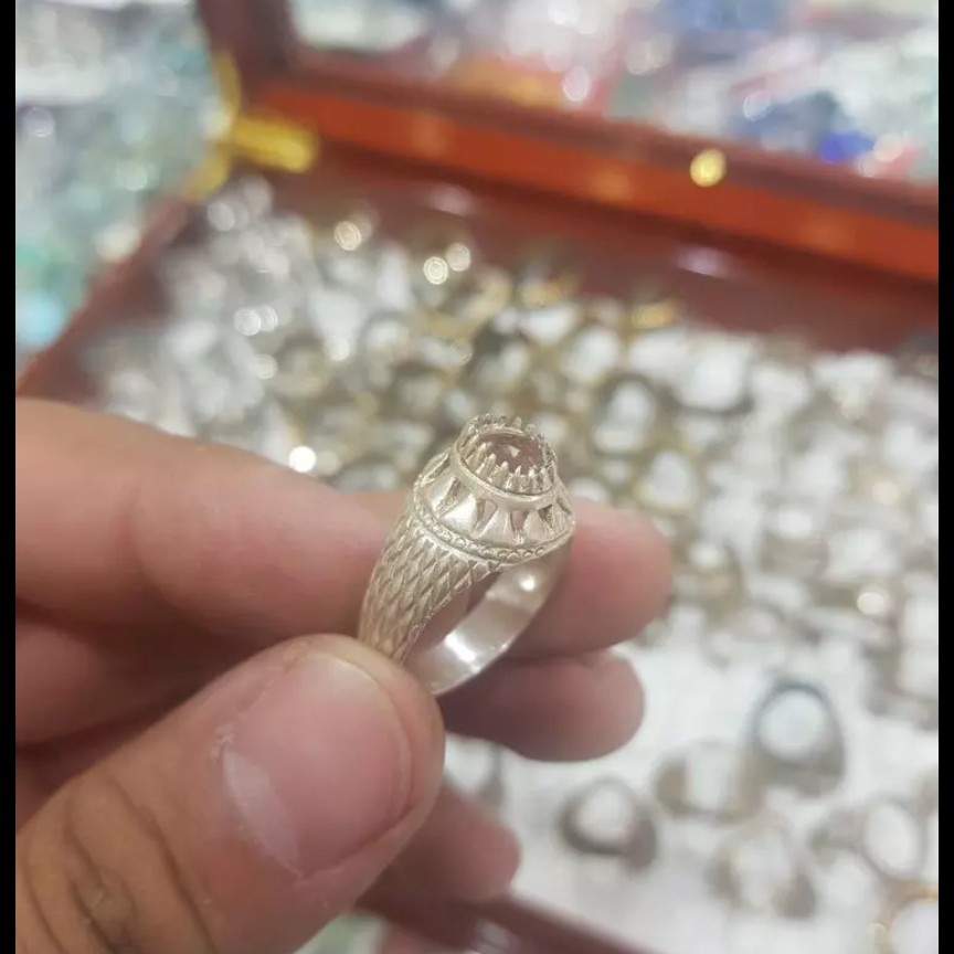 انگشتر نقره رکاب خالی
