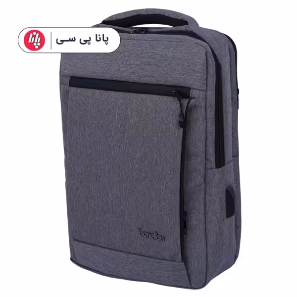 کوله پشتی لپتاپ Benetton-B074 خاکستری روشن