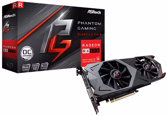 کارت گرافیک ازراک مدل Phantom Gaming X Radeon RX590  با حافظه 8 گیگابایت