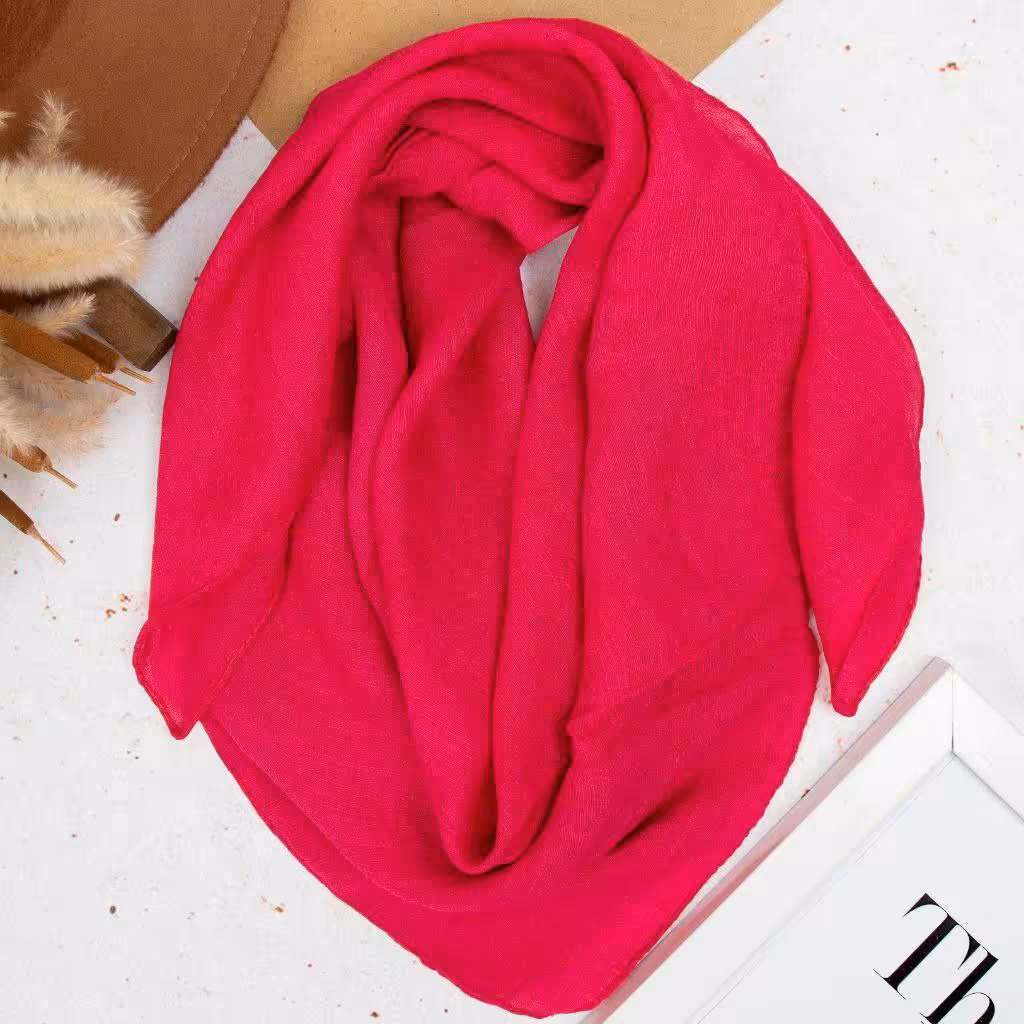 مینی اسکارف (باندانا) اسلپ رنگ سرخابی ارسال رایگان 