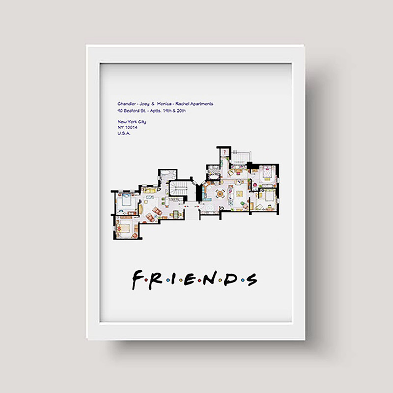 تابلو دکوراتیو طرح پلن فرندز مدل Ta-001