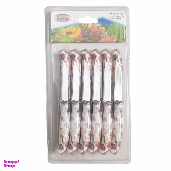 کارد میوه خوری ماربلا کد M4 بسته 12 عددی