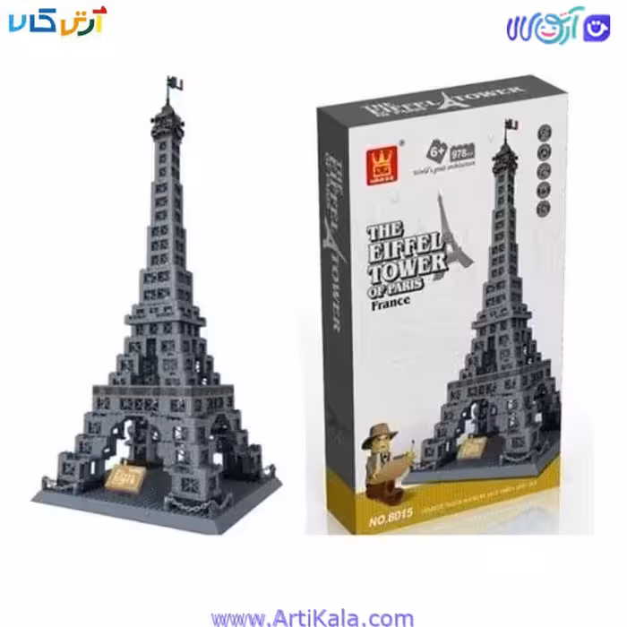 لگو 978 قطعه برج ایفل مدل wange 8015
