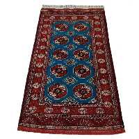 قالیچه ترکمنی دستباف 130/80 متری - کد 2/48