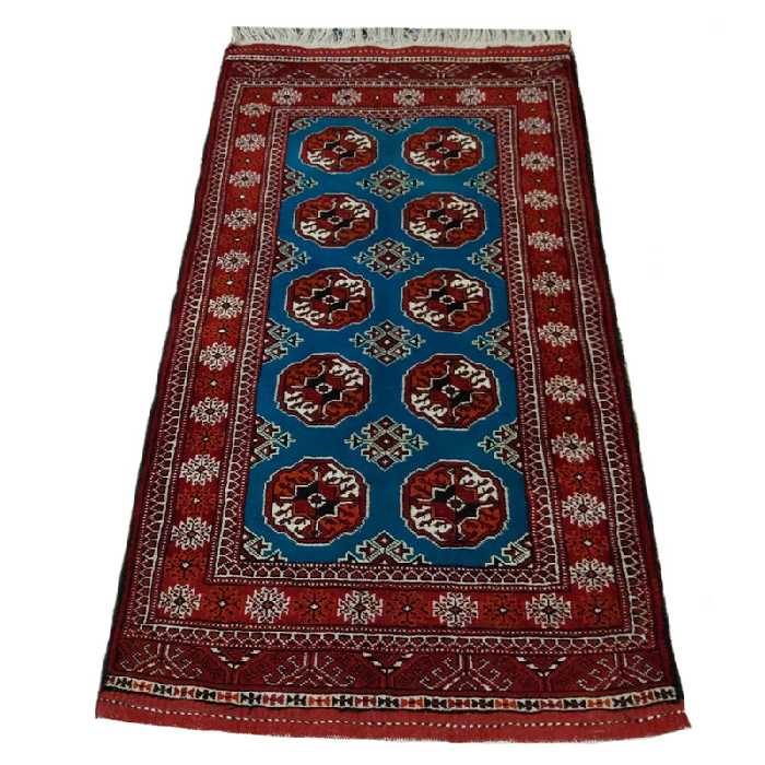 قالیچه ترکمنی دستباف 130/80 متری - کد 2/48