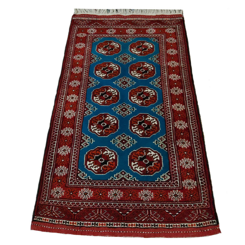 قالیچه ترکمنی دستباف 130/80 متری - کد 2/48