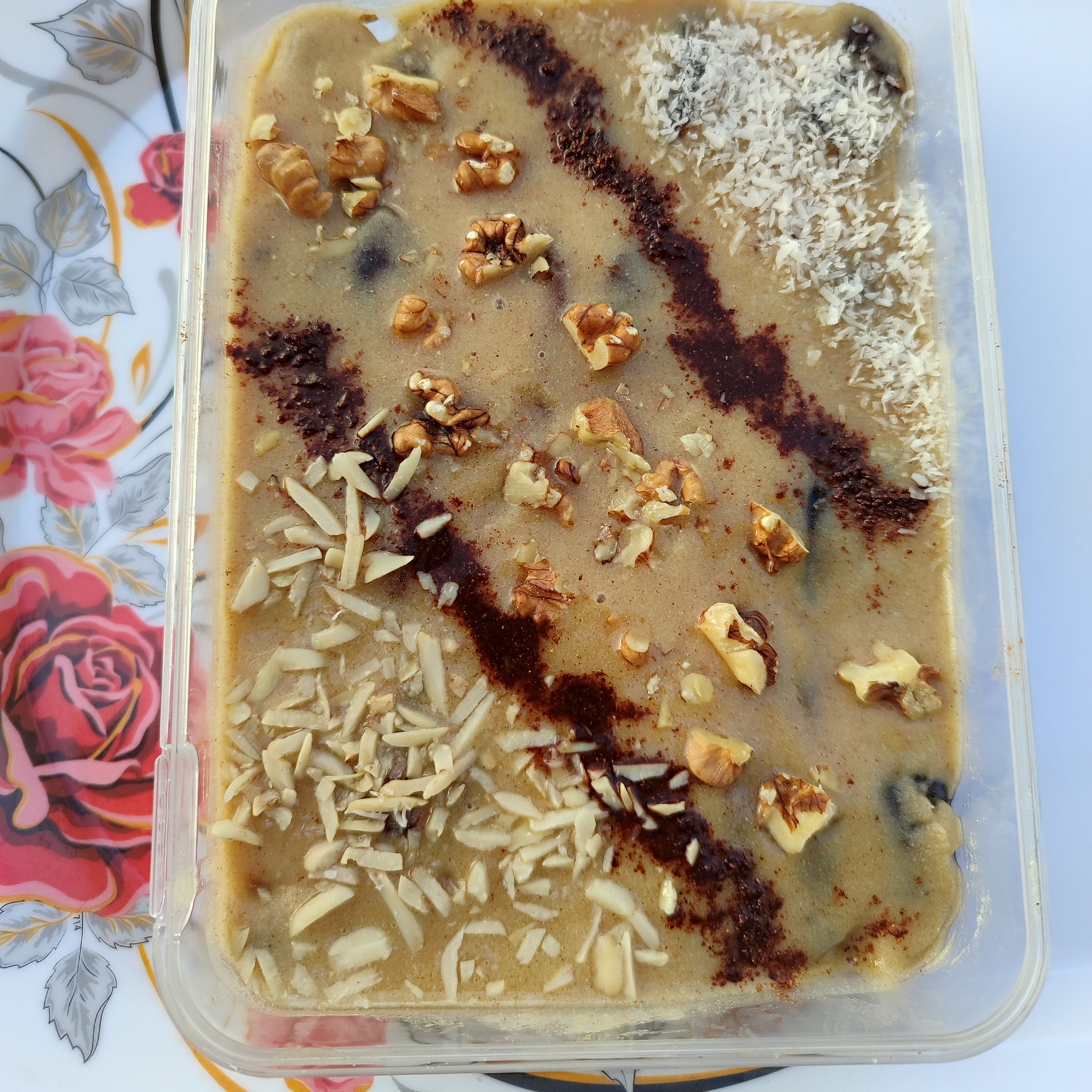 رنگینک خرمایی ا مغز گردو 600گرمی(روغن خوراکی)