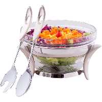 سوفله سالاد خوری تک استیل مدل لوپ (استیل)