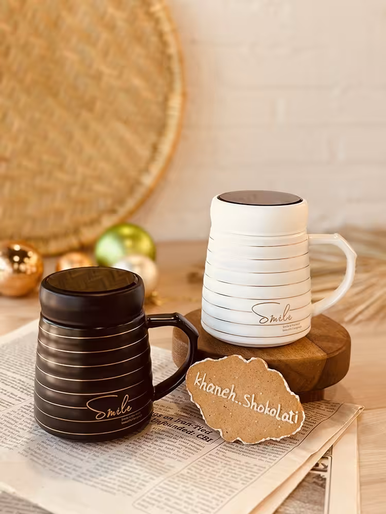 ماگ درب آینه ای smile کد00659