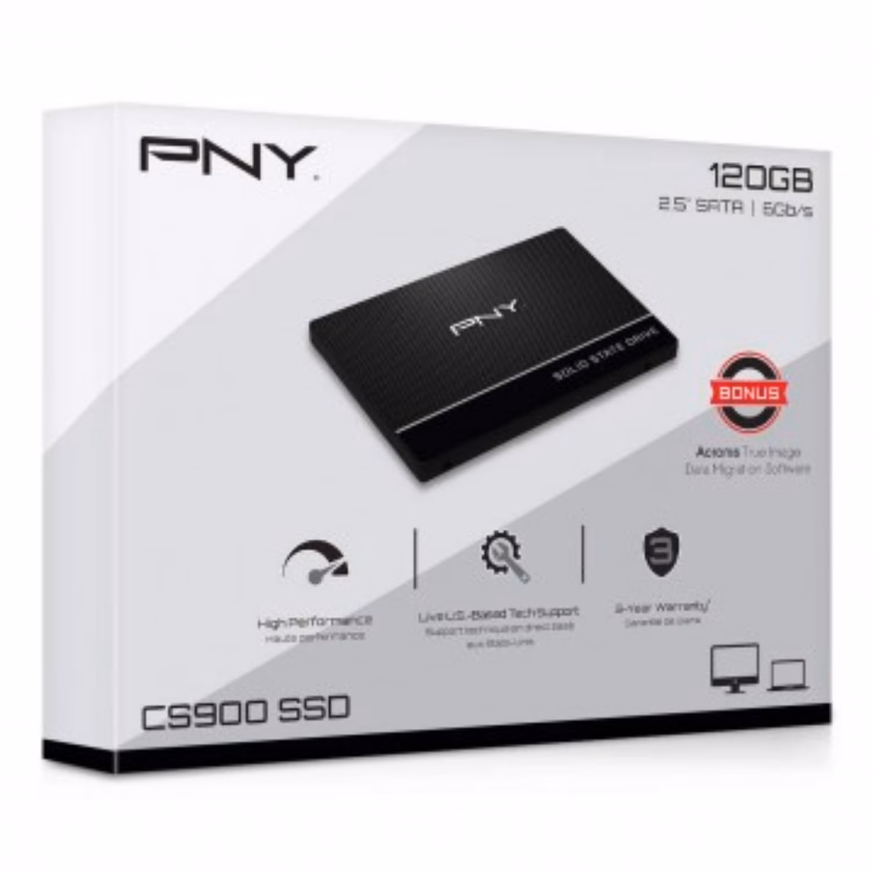 هارد SSD 120GB PNY CS900 با گارانتی 24 ماهه
