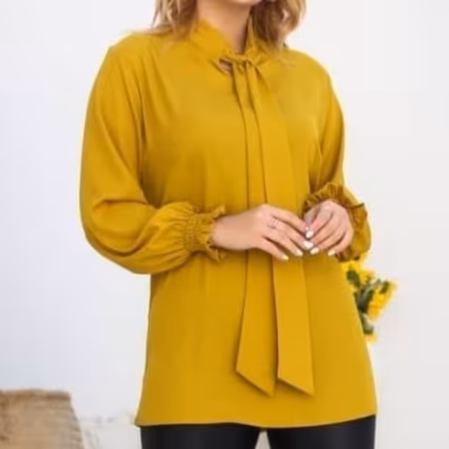 شومیز یقه کرواتی