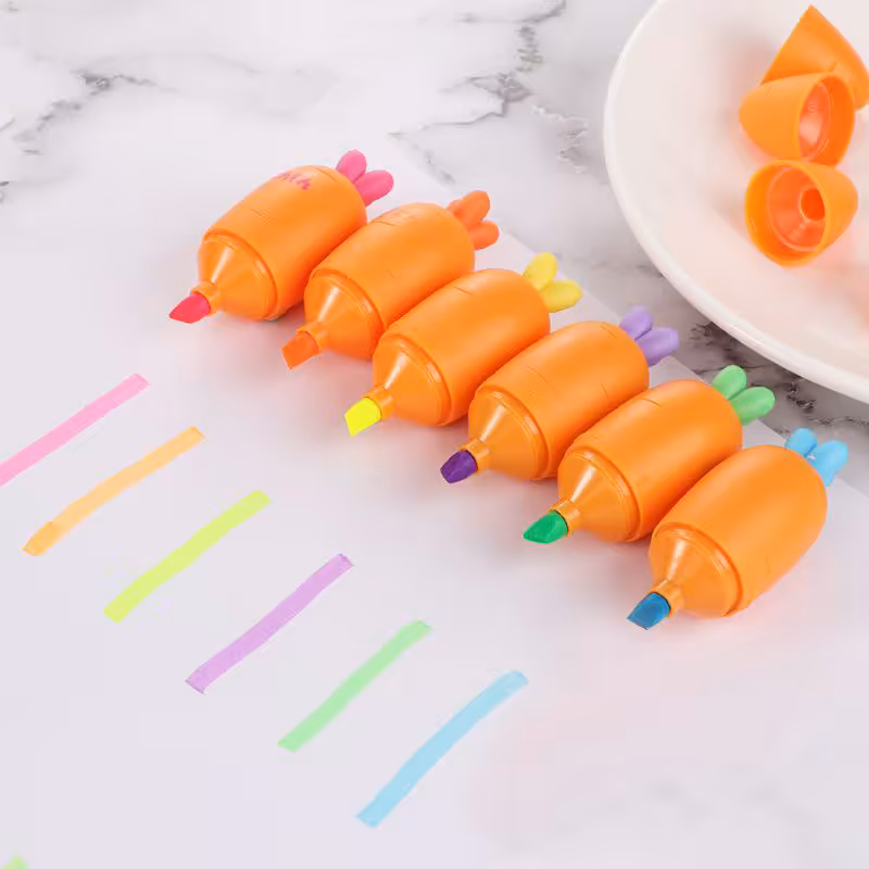 مینی هایلایتر فانتزی طرح هویج 2