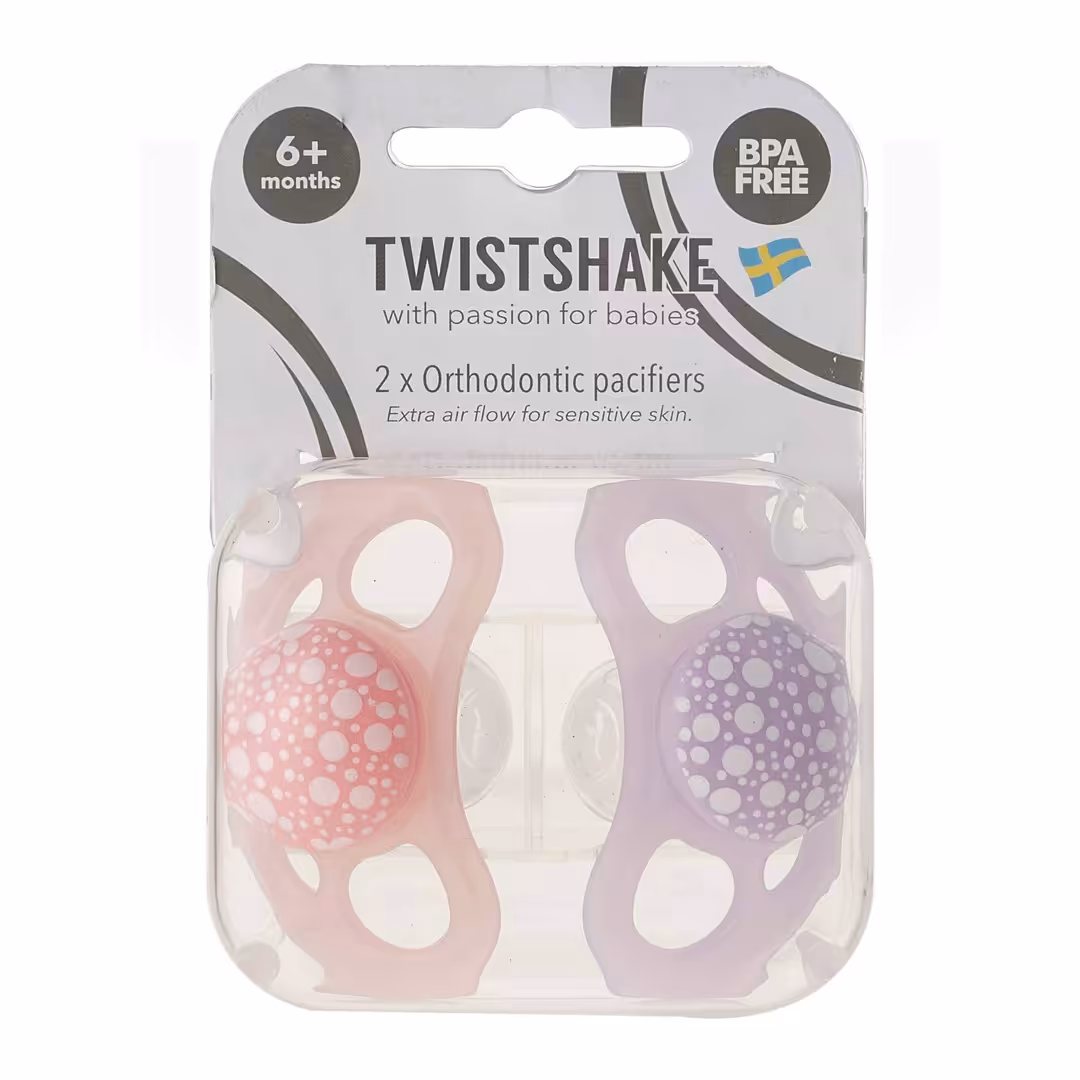 پستانک تویست شیک +6 ماه بسته دو عددی 