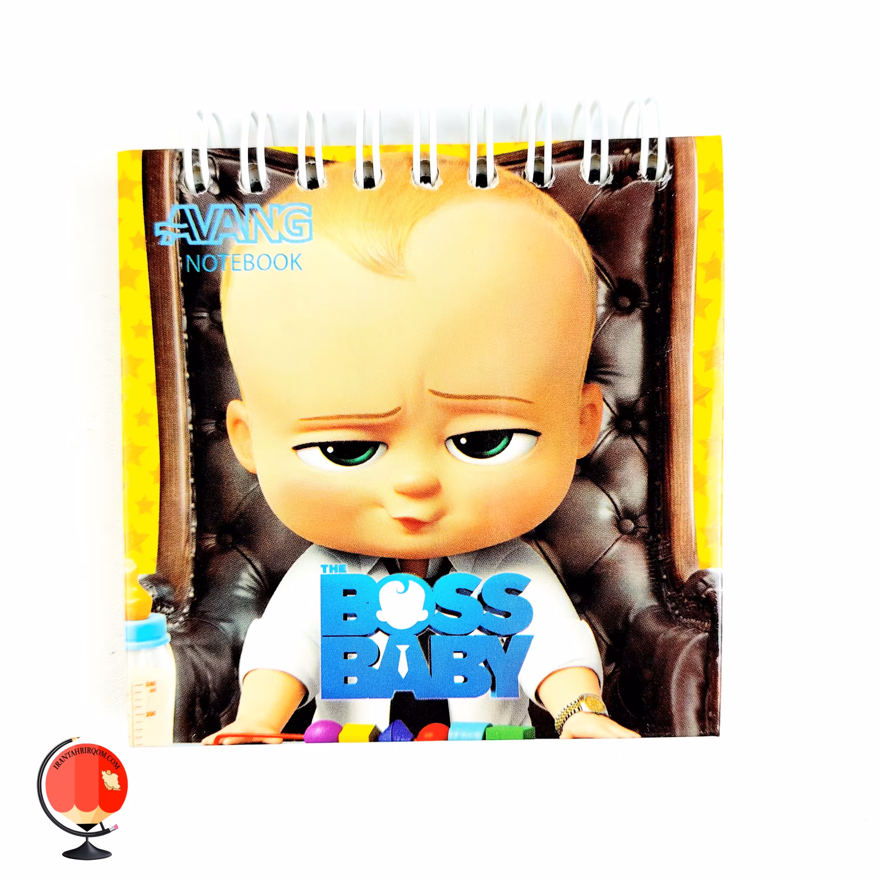 دفترچه 80 برگ سیمی آونگ جلد سخت طرح بچه رئیس کد 26101