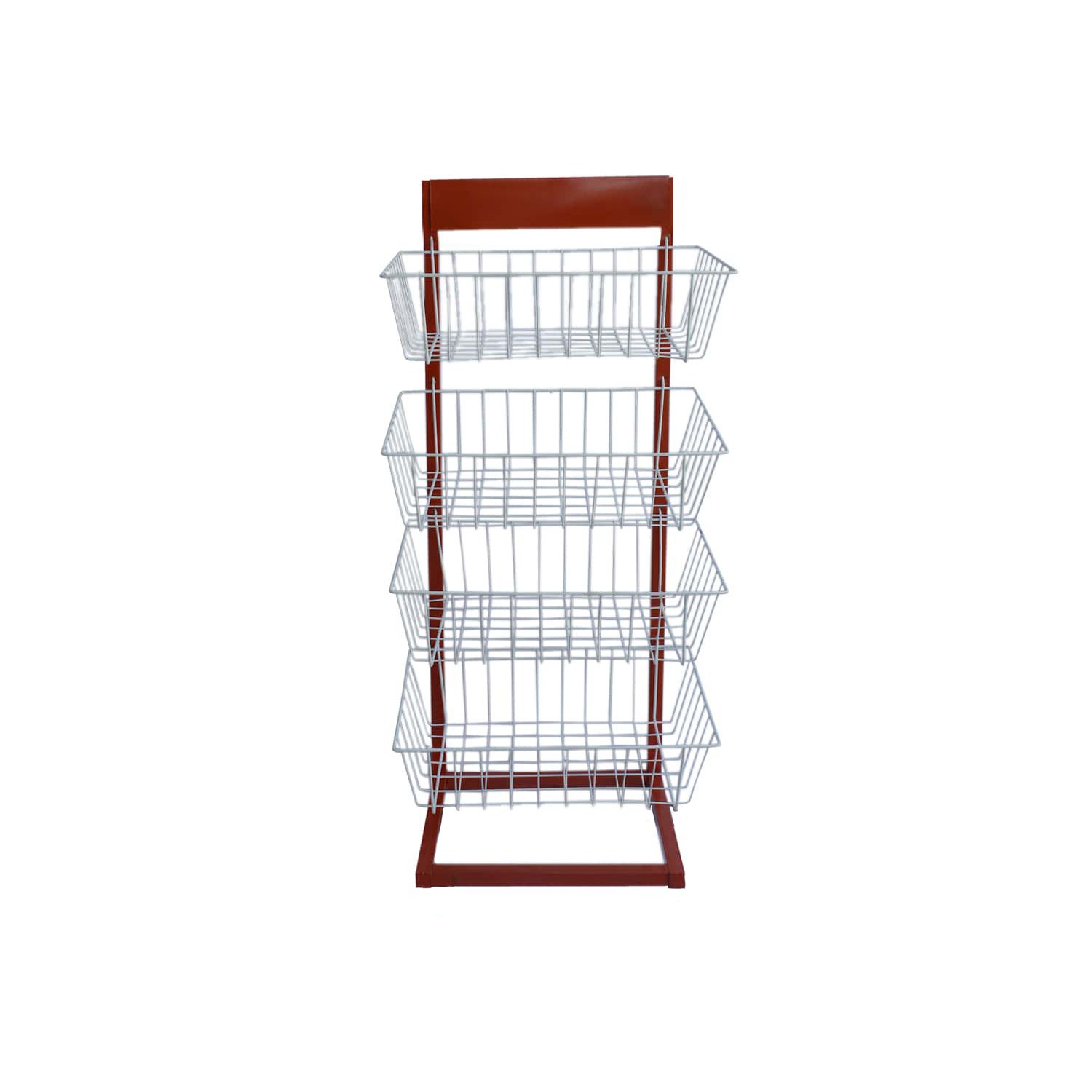 استند فروشگاهی مدل 4 طبقه 60x40(ارسال پس کرایه و به عهده مشتری)