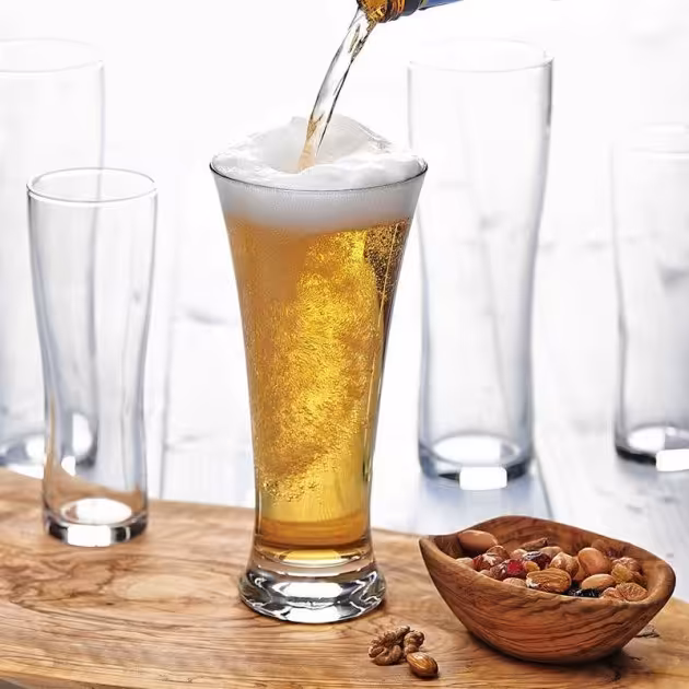 لیوان بلور پاب شیپوری پاشاباغچه کد 42199 بسته 3 عددی