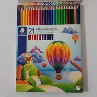 مدادرنگی 24 رنگ مقوایی استدلر کیفیت عالی 