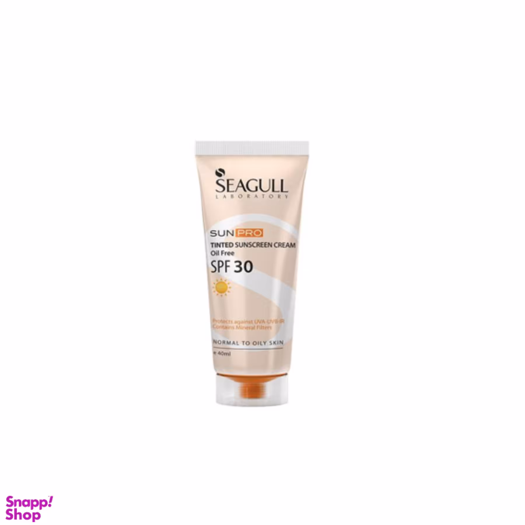 کرم ضد آفتاب رنگی سی گل (Seagull) حاوی فیلترهای فیزیکی با SPF30 حجم 30 میلی‌لیتر
