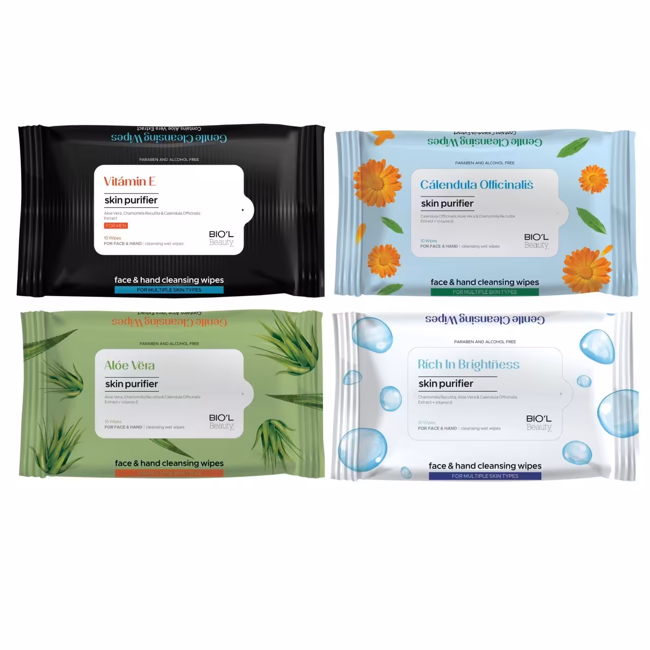 دستمال مرطوب بیول مدل F&amp;H مجموعه 4 عددی