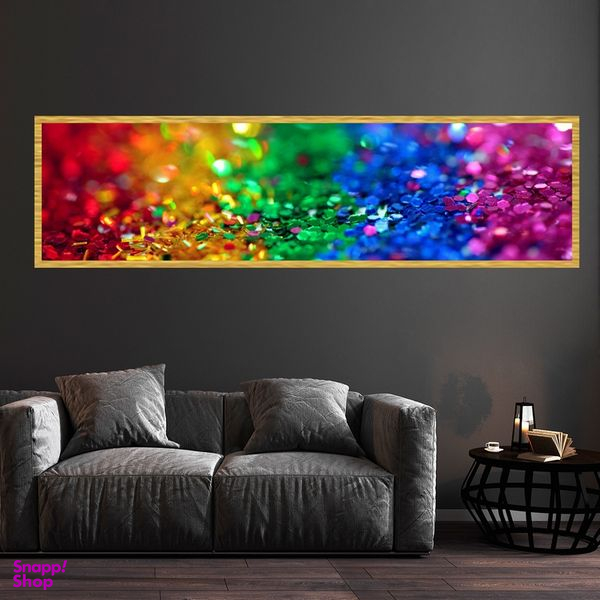 تابلو بکلیت طرح گیلتر رنگین کمانی مدل کشیده T-7600