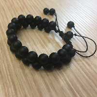 دستبند دوردیفه اونیکس مشکی کد  A3 - ویژه محرم