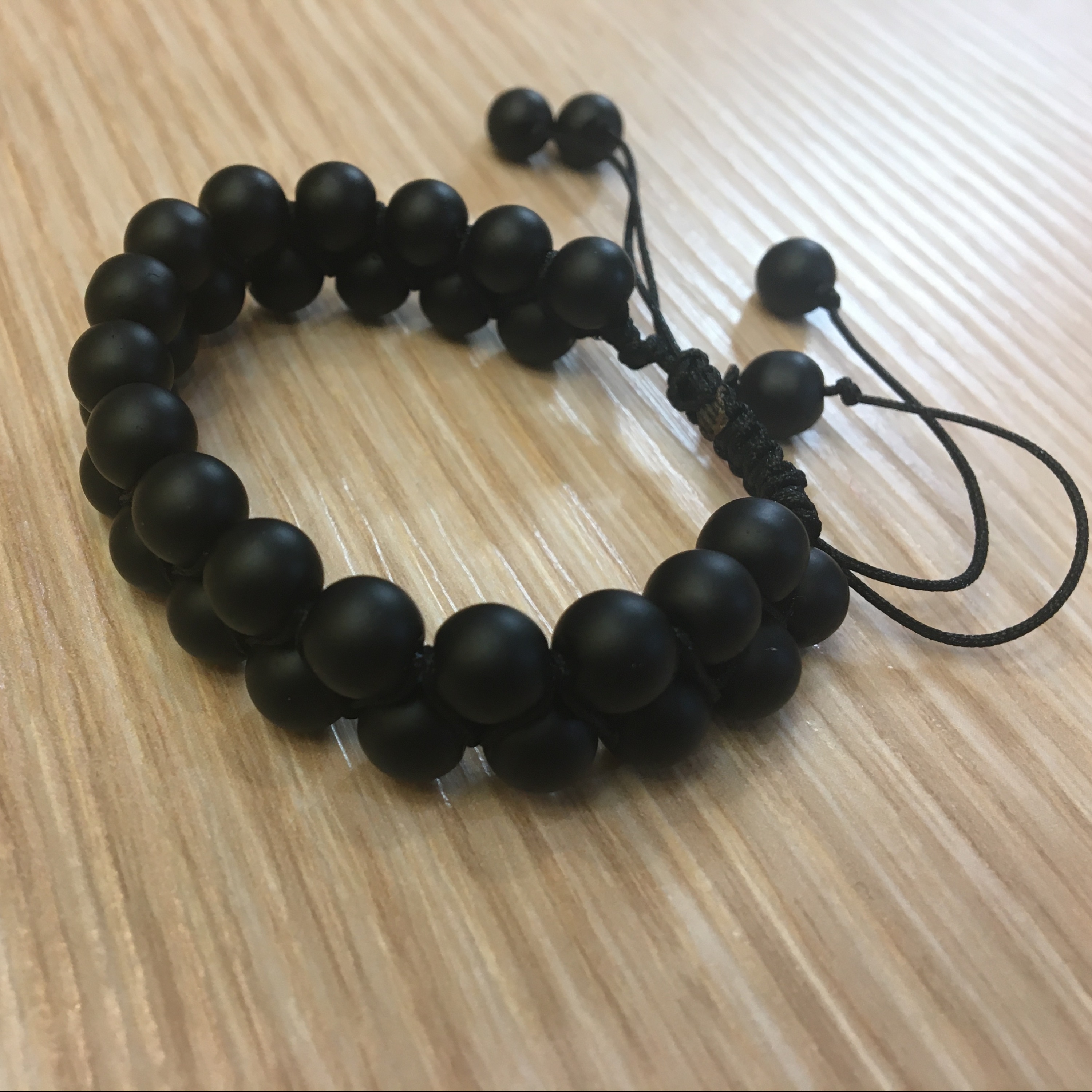 دستبند دوردیفه اونیکس مشکی کد  A3 - ویژه محرم