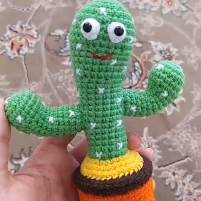 عروسک کاکتوس دست باف