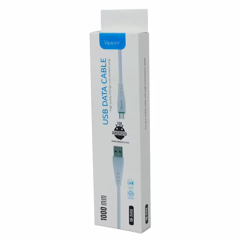 کابل میکرو یو اس بی فست شارژ Verity CB-3141A 1m