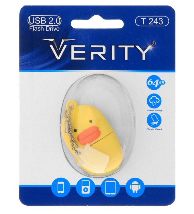 فلش مموری عروسکی وریتی مدل T243 USB 2.0 ظرفیت 64 گیگابایت