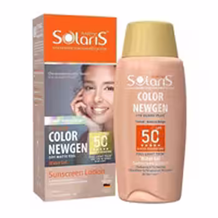 ضد آفتاب کالر نیوژن  SPF 50 آردن سولاریس رنگ بژ طبیعی حجم 75 میلی لیتر