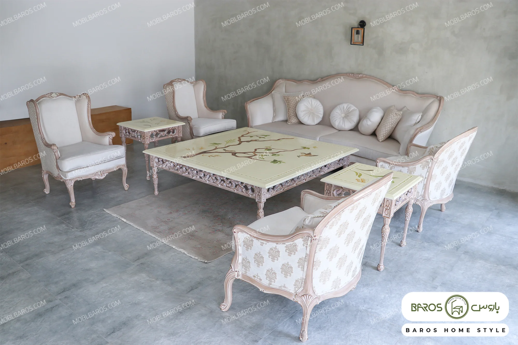 مبل کلاسیک جدید و شیک ساوین کد 8