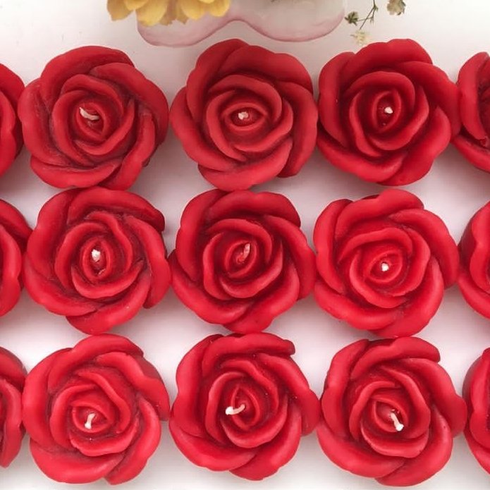 شمع گل رز مناسب هدیه دکوری وگیفت