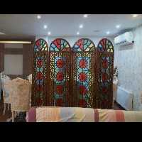 پاراوان (پارتیشن) تمام کار دست گره چینی چوبی 