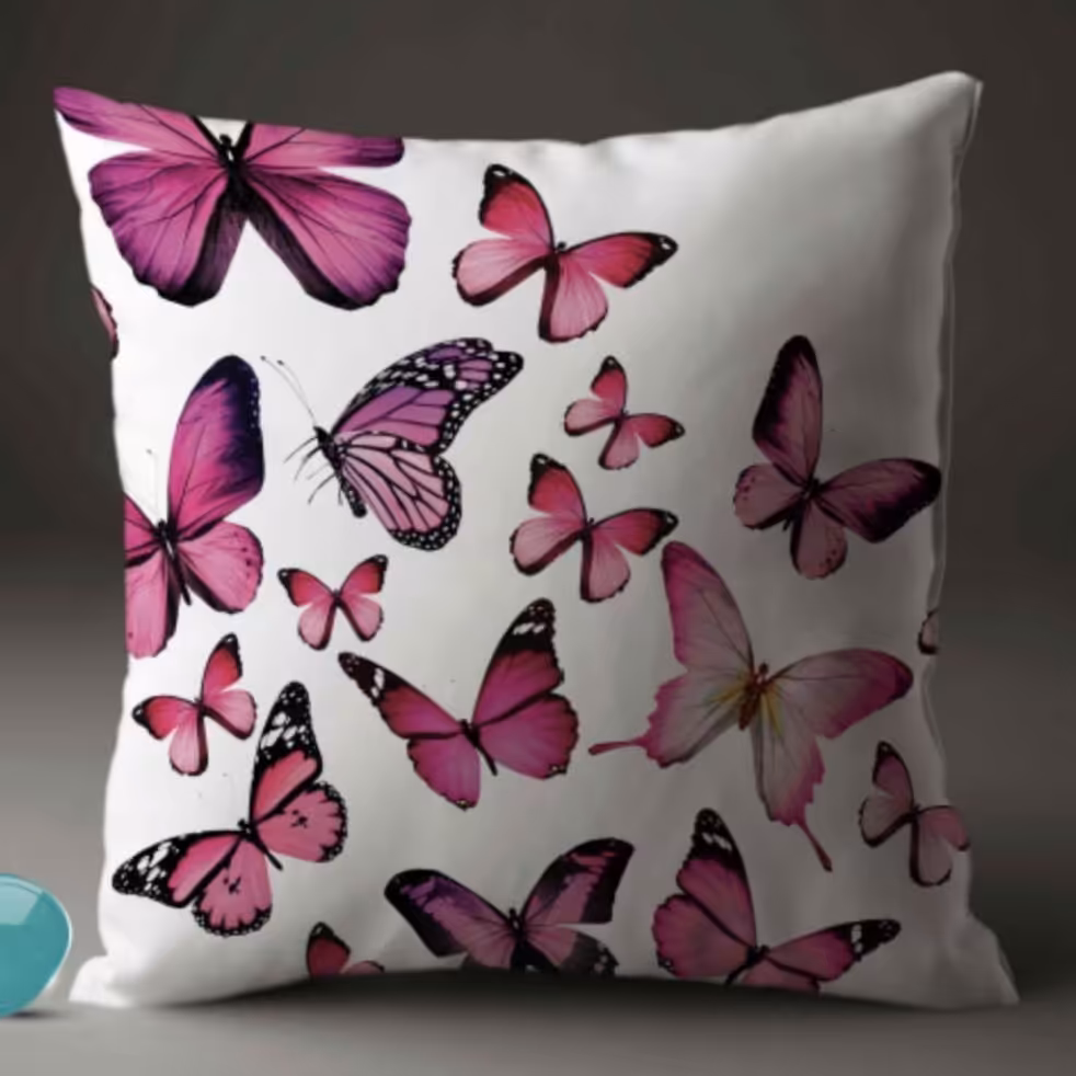 کوسن چاپی طرح گُل کد 2004