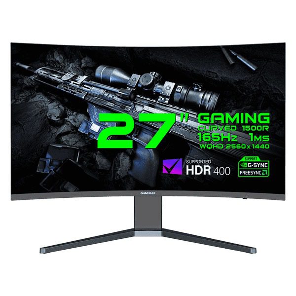 مانیتور گیمینگ 27 اینچ گیم‌ مکس مدل GMX27C165Q - پردیس پازار