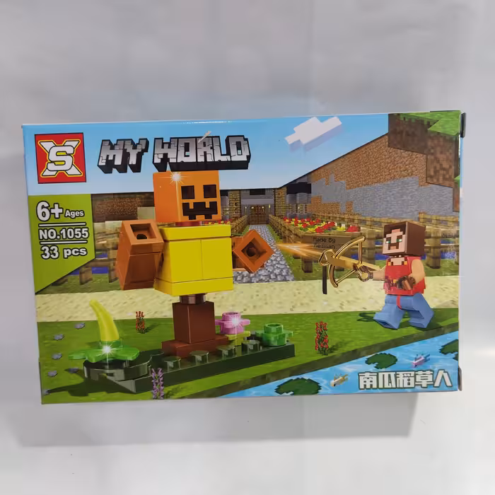 اسباب بازی لگو ماینکرفت 33 قطعه سری جدید کد 1055