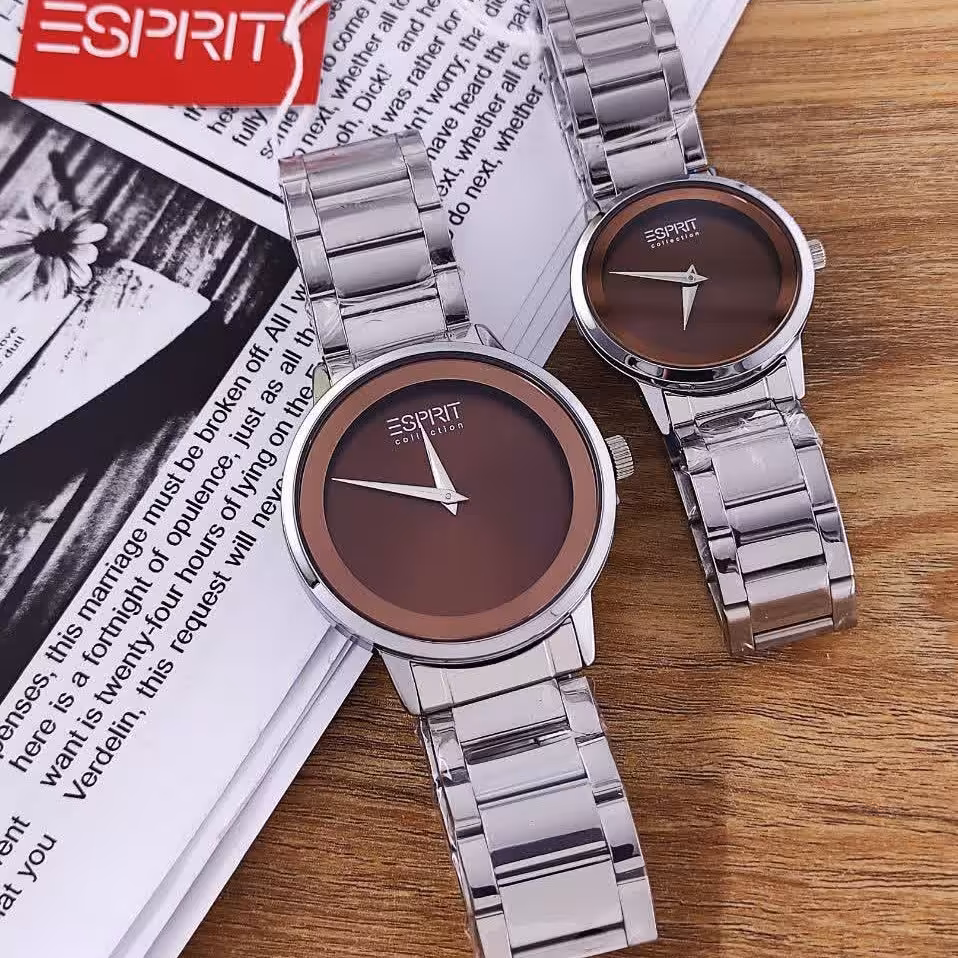 ست ساعت زنانه و مردانه اسپریت بند استیل esprit