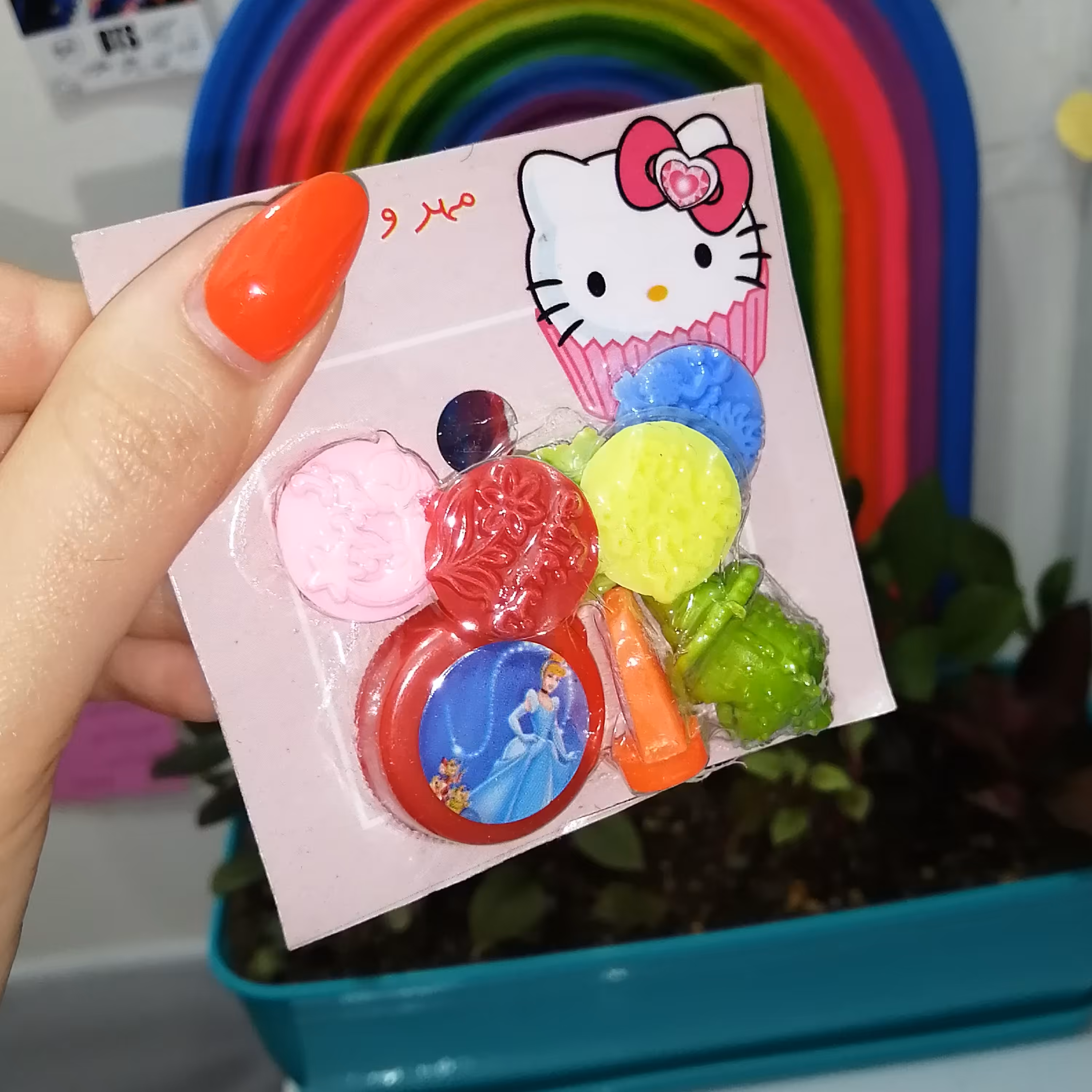 مهر و استامپ جایزه با سرمدادی و تشویقی طرح سیندرلا 