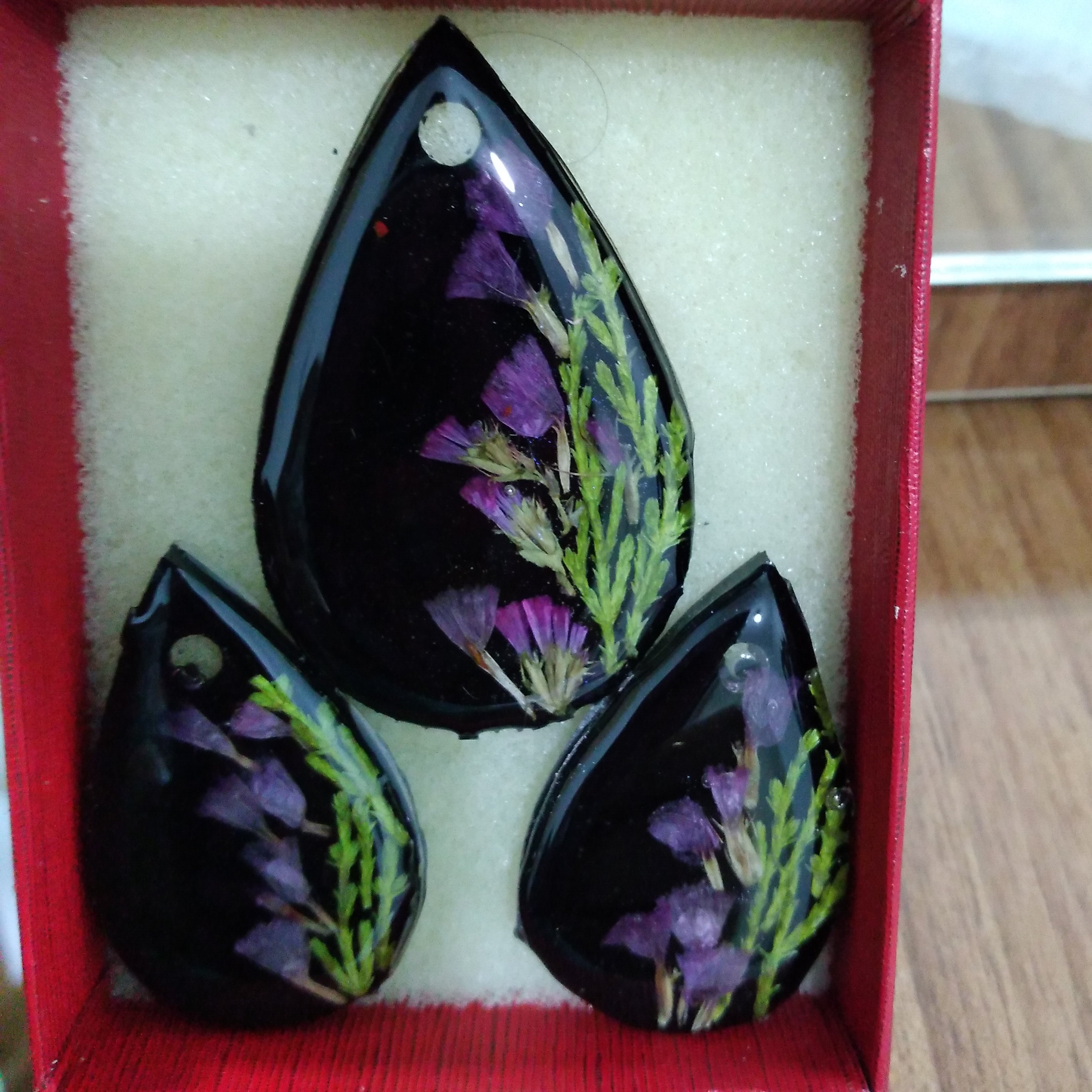 زیورالات نیم ست رزینی