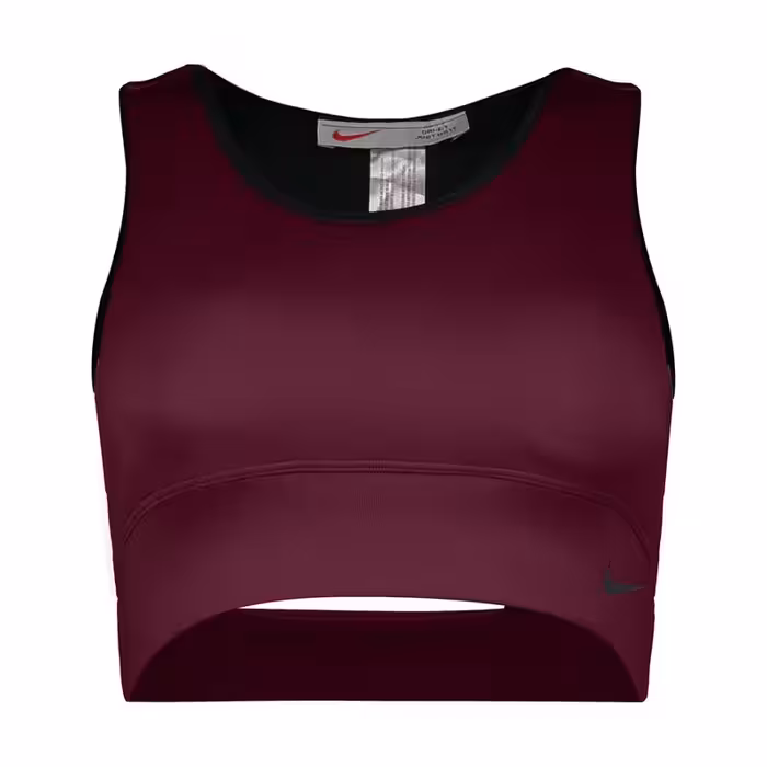 نیم تنه ورزشی زنانه نایک مدل ADNK-SIPM13990 بادمجانی