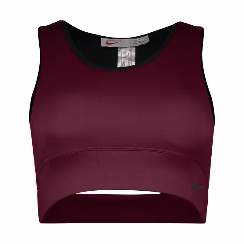 نیم تنه ورزشی زنانه نایک مدل ADNK-SIPM13990 بادمجانی