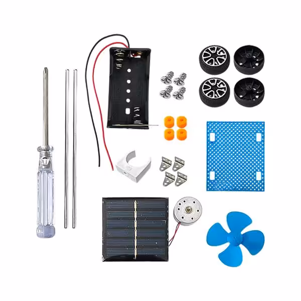 کیت آموزشی ماشین چهار چرخ با پنل خورشیدی