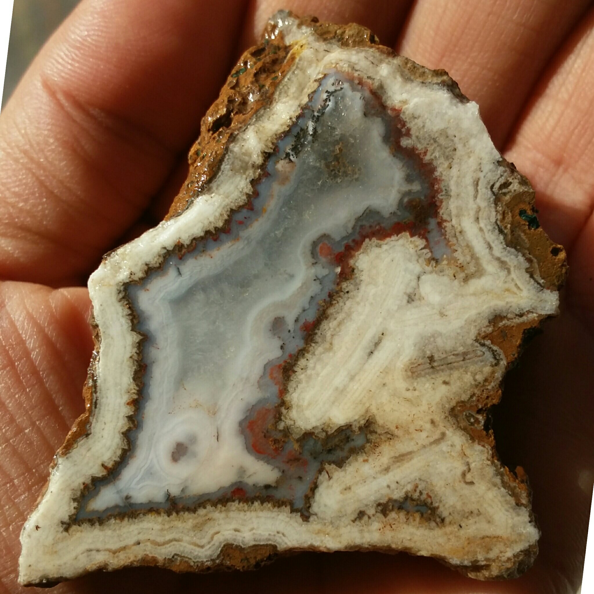 اسلایس سنگ راف عقیق سلیمانی رنگی محشر خاص 100 در 100 طبیعی بی نظیررر